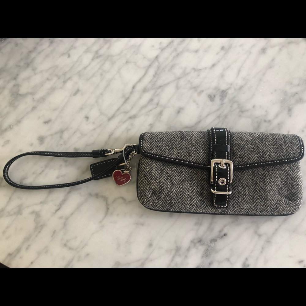Coach Chevron Wristlet